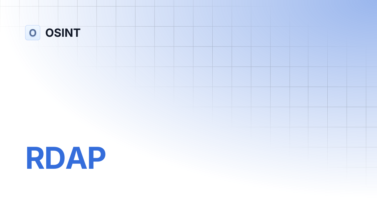 RDAP | OSINT
